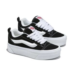 VANS Knu Stack " Black White " - VN000CP66BT NWB